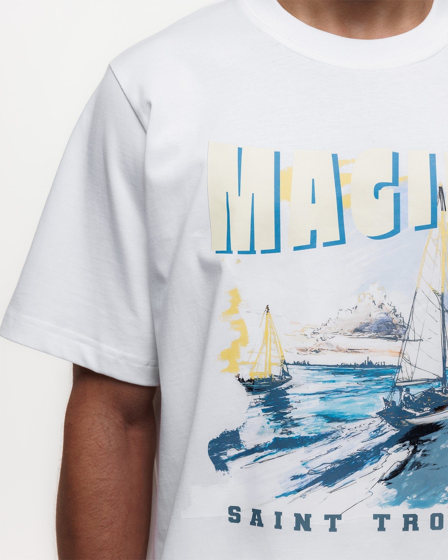 Magiri Voyage Printed T-Shirt 'White' - Image 6