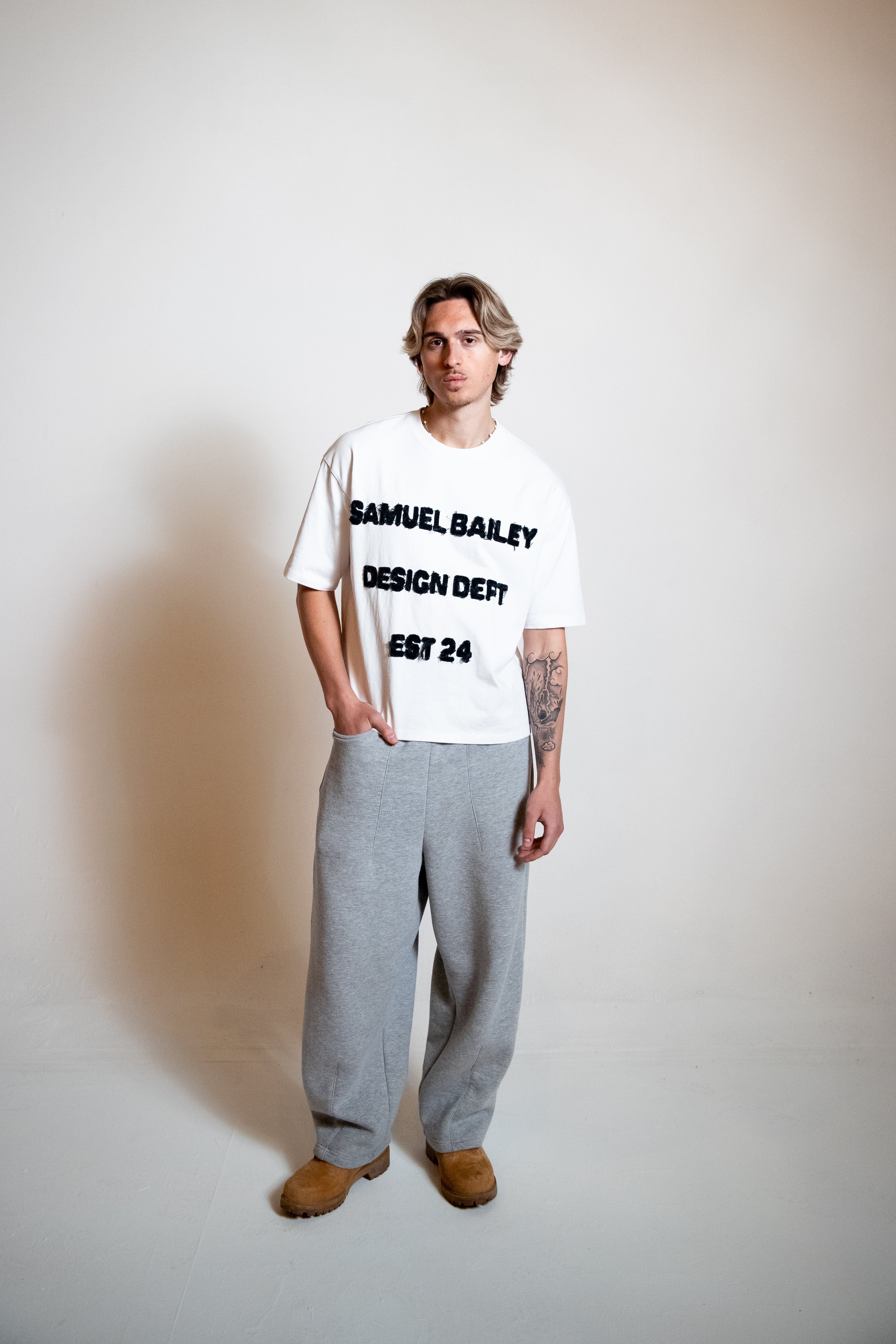 Samuel Bailey White Design Dept Tee - Image 3