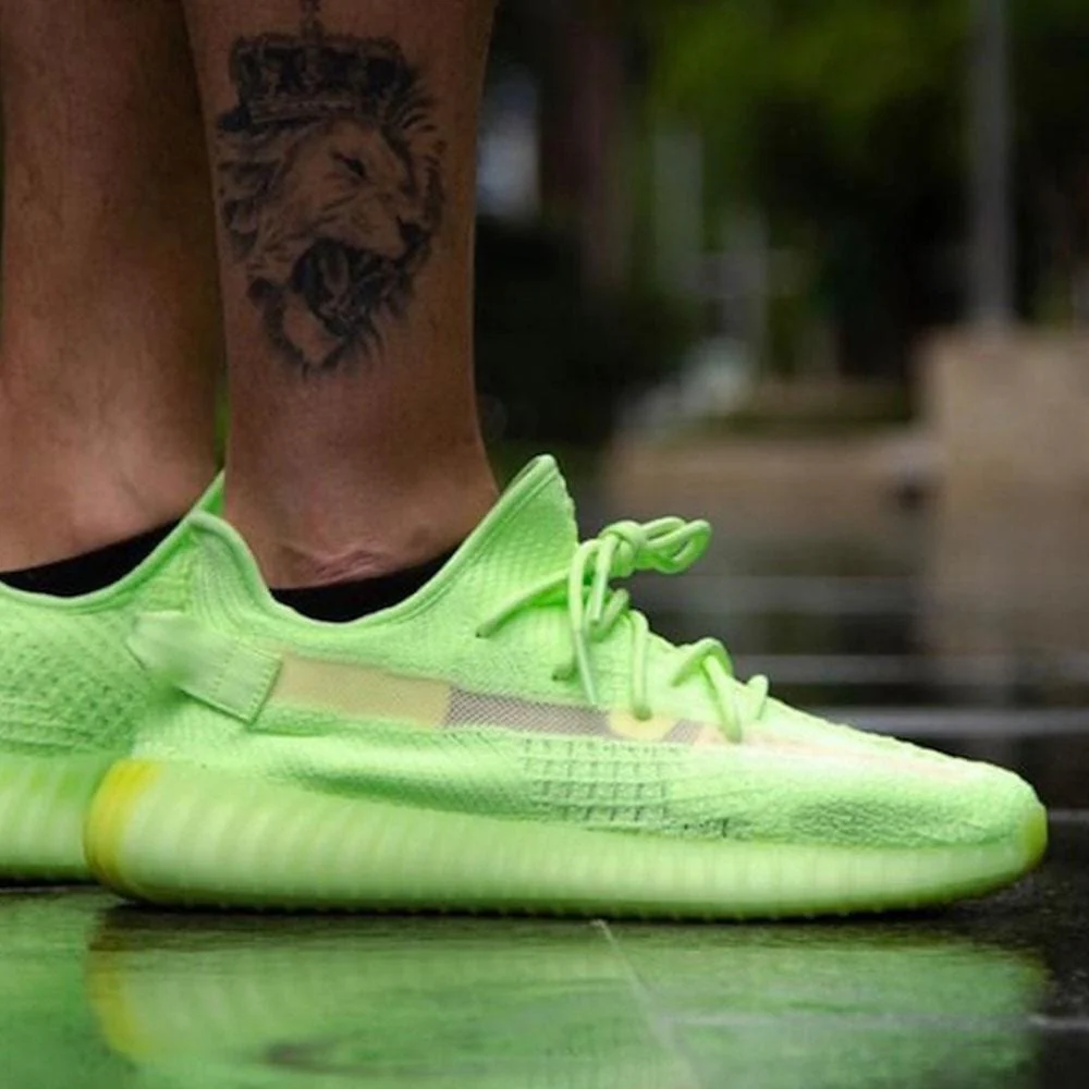Yeezy Boost 350 V2 'Glow In The Dark' Green - Image 8