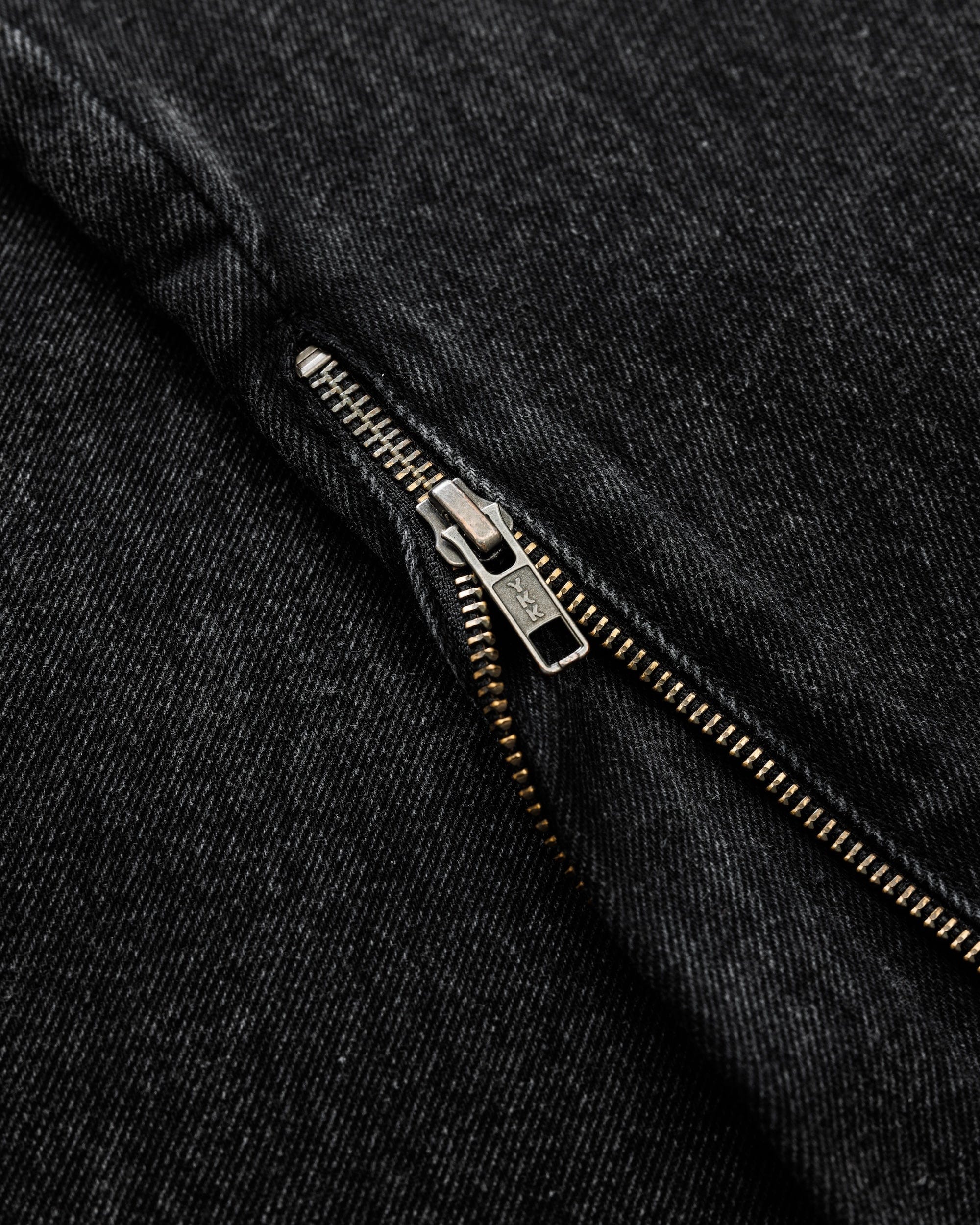 Benir Clothing Zip Flare Denim - Blackout - Image 8